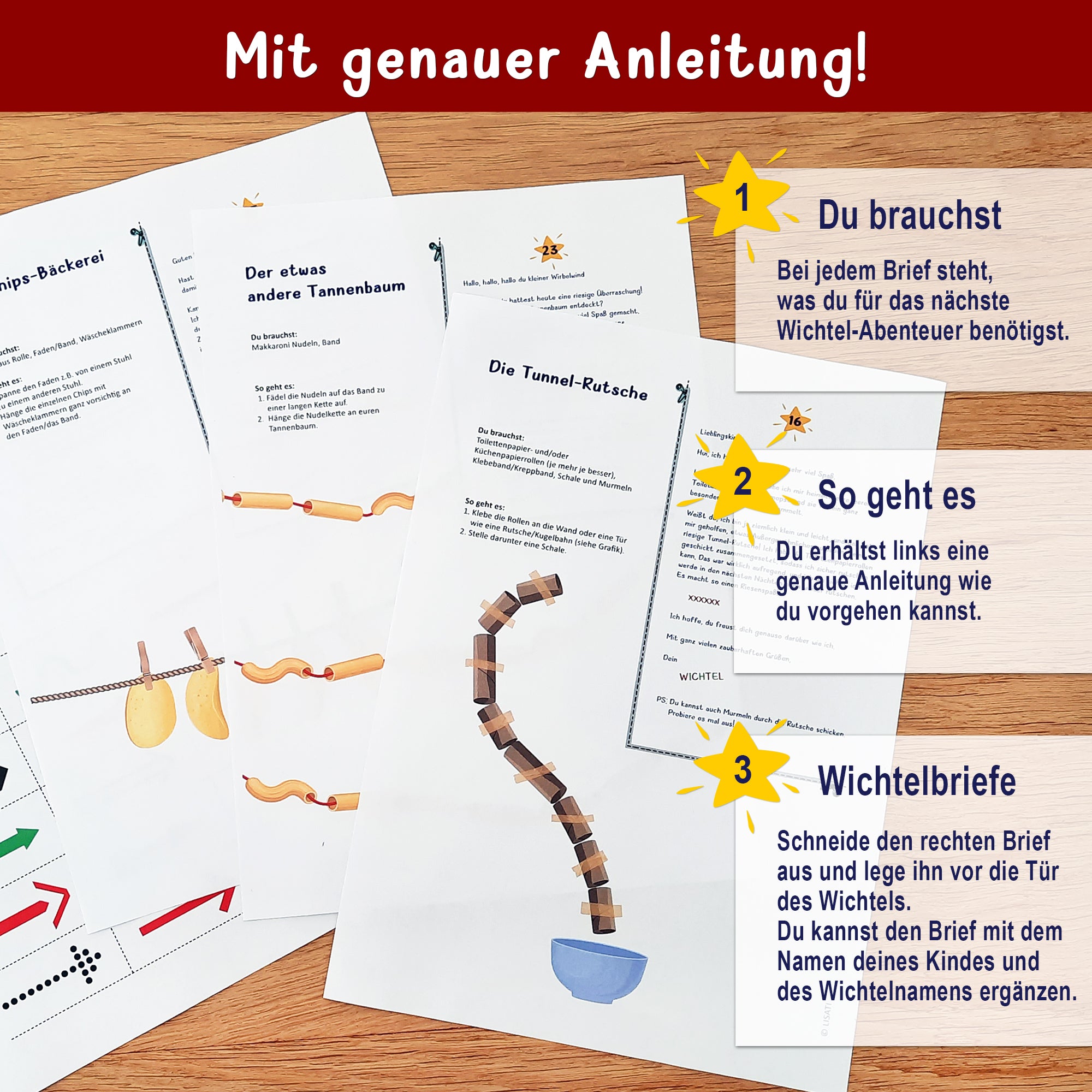 Wichtelbriefe Komplettset Für Dein 3. Wichtel-Jahr Mit Wichteltür, Spiel Und Kreativmaterialien