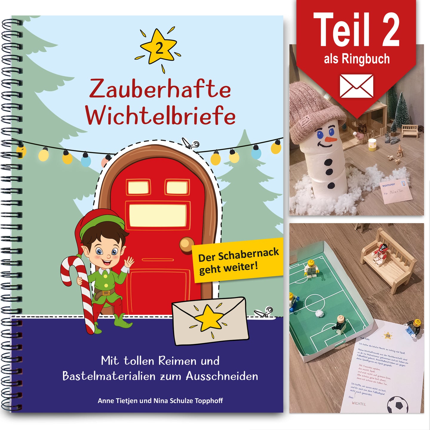 Zauberhafte Wichtelbriefe für Kinder von easy-sticks: Entdecke das magische 2. Jahr mit kreativem Zubehör, schöner Wichteltür und Bastelmaterialien, die die Vorfreude auf Weihnachten steigern.