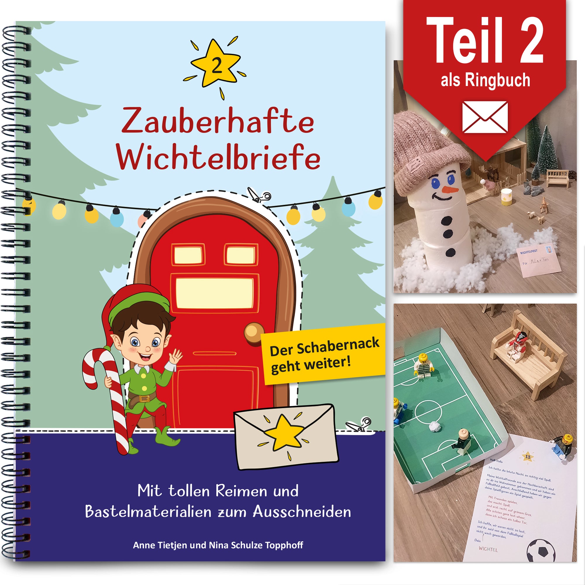 Zauberhafte Wichtelbriefe für Kinder von easy-sticks: Entdecke das magische 2. Jahr mit kreativem Zubehör, schöner Wichteltür und Bastelmaterialien, die die Vorfreude auf Weihnachten steigern.