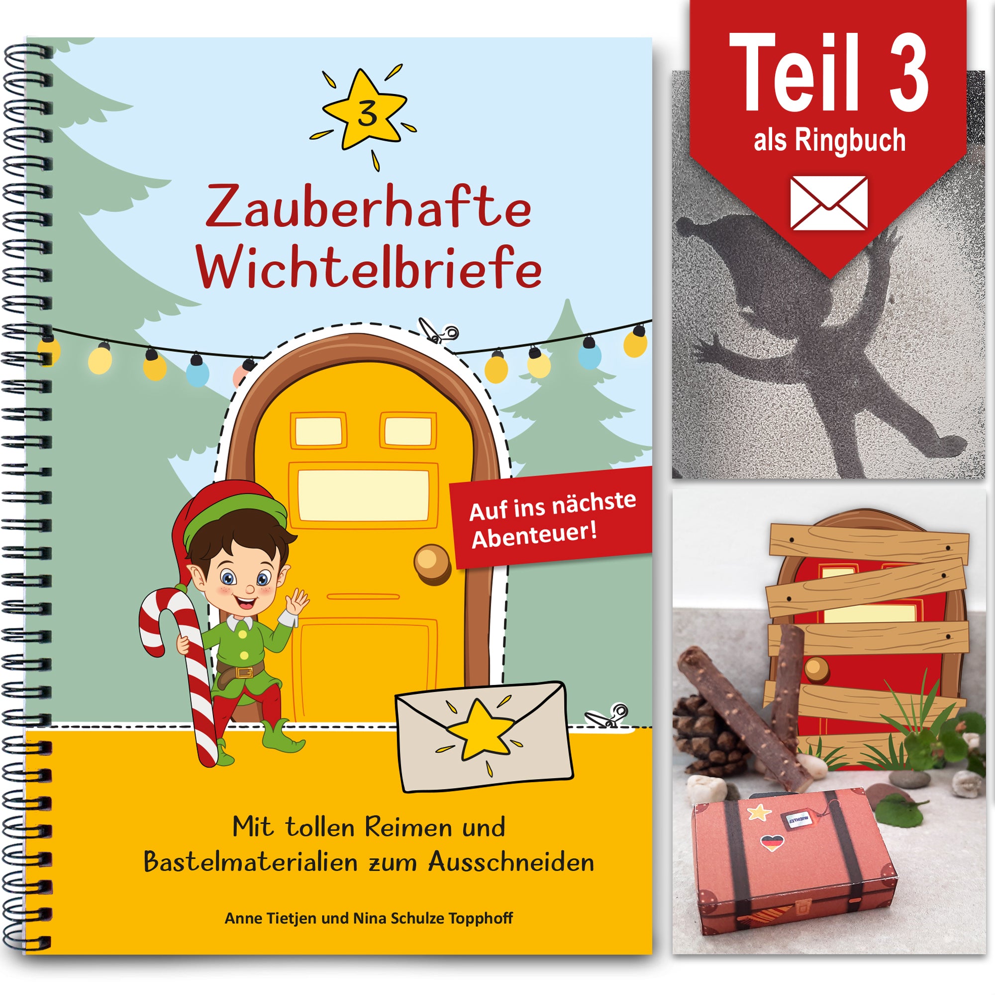 Wichtelbriefe Komplettset Für Dein 3. Wichtel-Jahr Mit Wichteltür, Spiel Und Kreativmaterialien