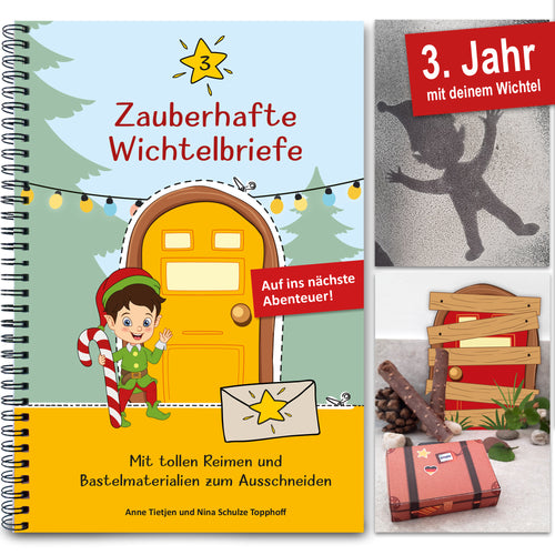 Wichtelbriefe Komplettset Für Dein 3. Wichtel-Jahr Mit Wichteltür, Spiel Und Kreativmaterialien