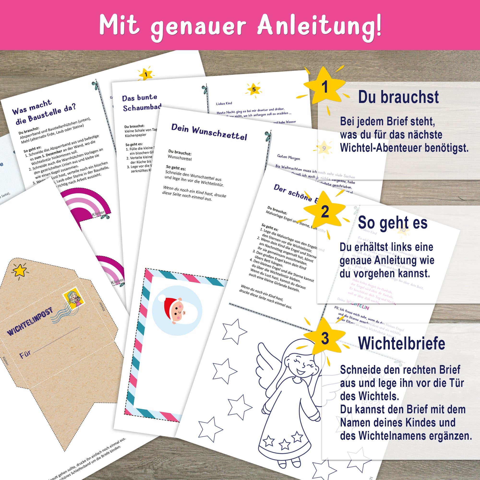 Zauberhafte Wichtelinbriefe für Mädchen - Teil 1