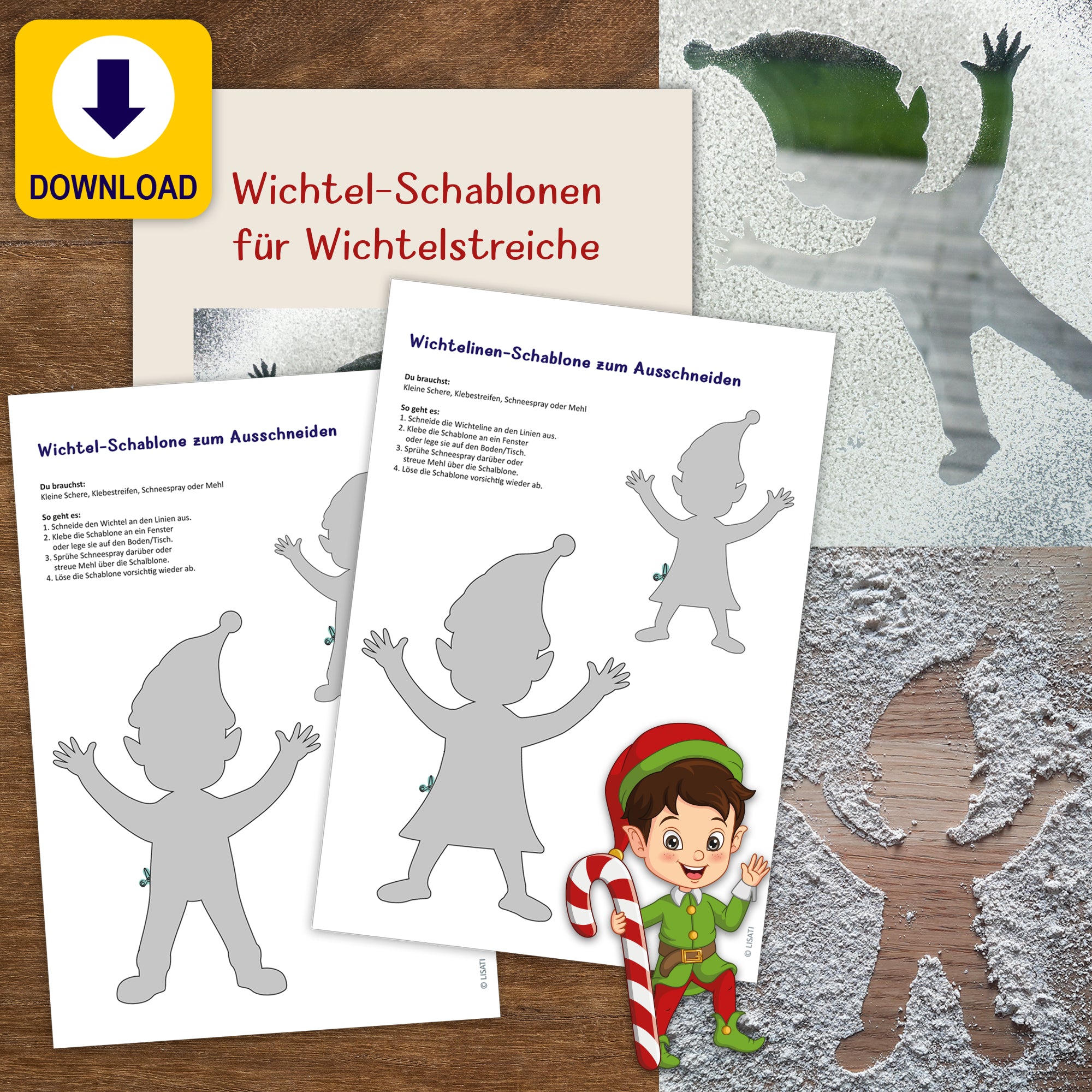 Wichtel Schablonen Zum Ausschneiden: Kreative Wichtelstreiche Für Deinen Eigenen Gebrauch
