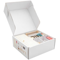 Wichtelwelt Zubehör Set, 15-teiliges Premium Set Mit Wichteltür, Wichtelbriefkasten Wichtel Bank Wichtel Korb Backblech Fußmatte Tisch Leiter Türkranz Laterne Wichteltür aus Holz