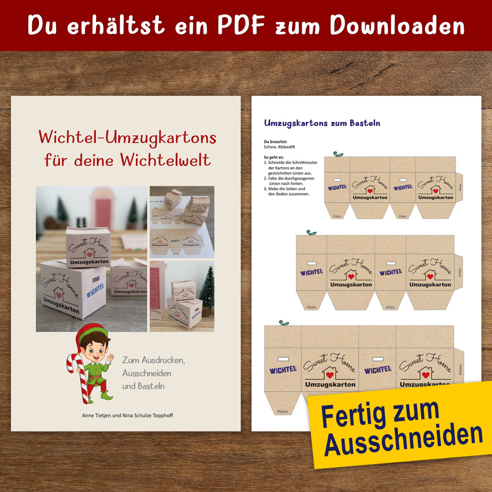 Wichtel Umzugskartons Zum Ausdrucken Und Basteln – Kreative Bastelideen Für Deine Wichtelwelt