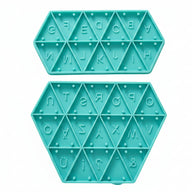 Silikonform Wimpel Buchstaben – 33 Zeichen für Wimpelketten & Gießprojekte