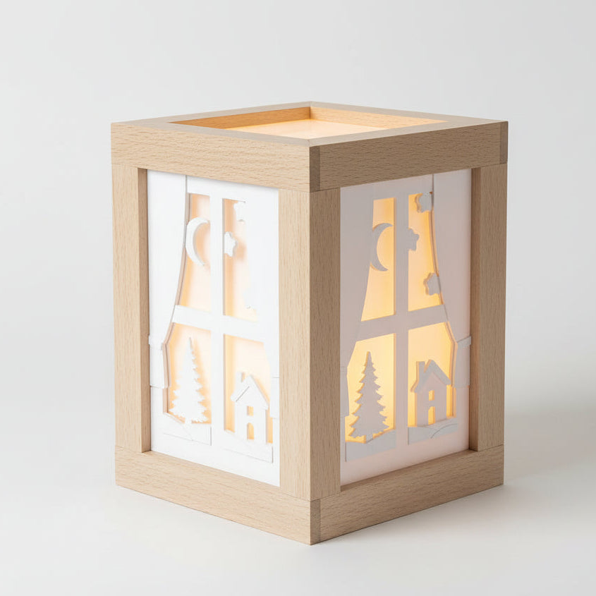 Silikonform - Fenster Ausblick Laterne Seitenteil