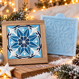 Silikonform Stern Mosaik Fliese für Weihnachtsdeko
