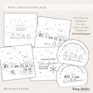 Laterne/ Lichtbox/ Schneekugel Silikonform PDF - Wintertraum