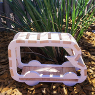 Wohnwagen Rahmen Silikonform gegossen und mit Easy-Sticks aufgebaut