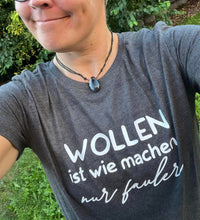 Lade das Bild in den Galerie-Viewer, Wollen ist wie machen nur fauler Plotterspruch Donwloaddatei Plotteridee Faul sein
