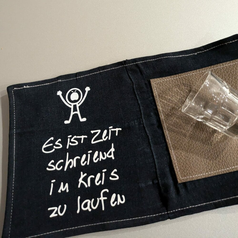 Es ist Zeit schreiend im Kreis zu laufen plotteridee spruch