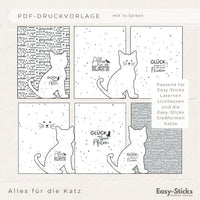 Alles für die Katz PDF - Laterne/ Lichtbox/ Katze Silikonform