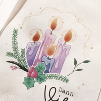 klötzchenadventskranz mit diesem PDF basteln