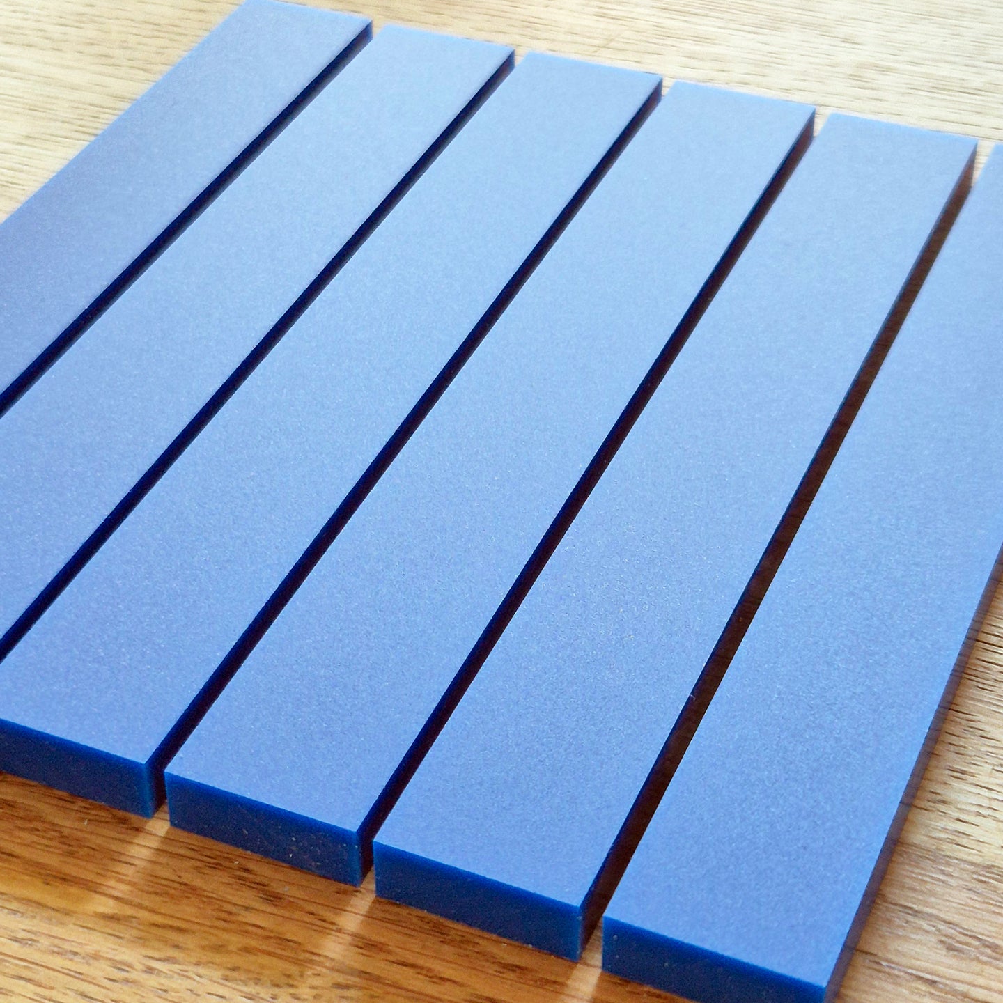 Blaue Hölzer Für Basteln – Easy-Sticks Acryl, 6 Stück, UV-Beständig, Hochglänzend und Satiniert, 16x2,2cm