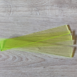 Easy-Sticks Acryl Gelb - 4 Stück - 16 cm Länge, leuchtend gelbe Acrylstäbe auf Holzuntergrund für kreative Bastelprojekte.