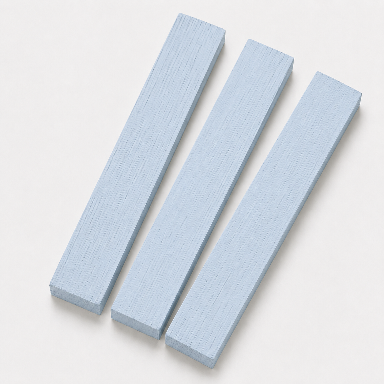 Easy-Sticks 4.0 Eiche Eisblau – Holzleisten Nahaufnahme