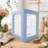 Easy-Sticks 4.0 Eiche Hellblau – DIY Laterne Beispielprojekt