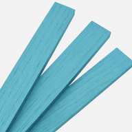 Easy-Sticks 4.0 Eiche Türkis – Holzleisten Nahaufnahme