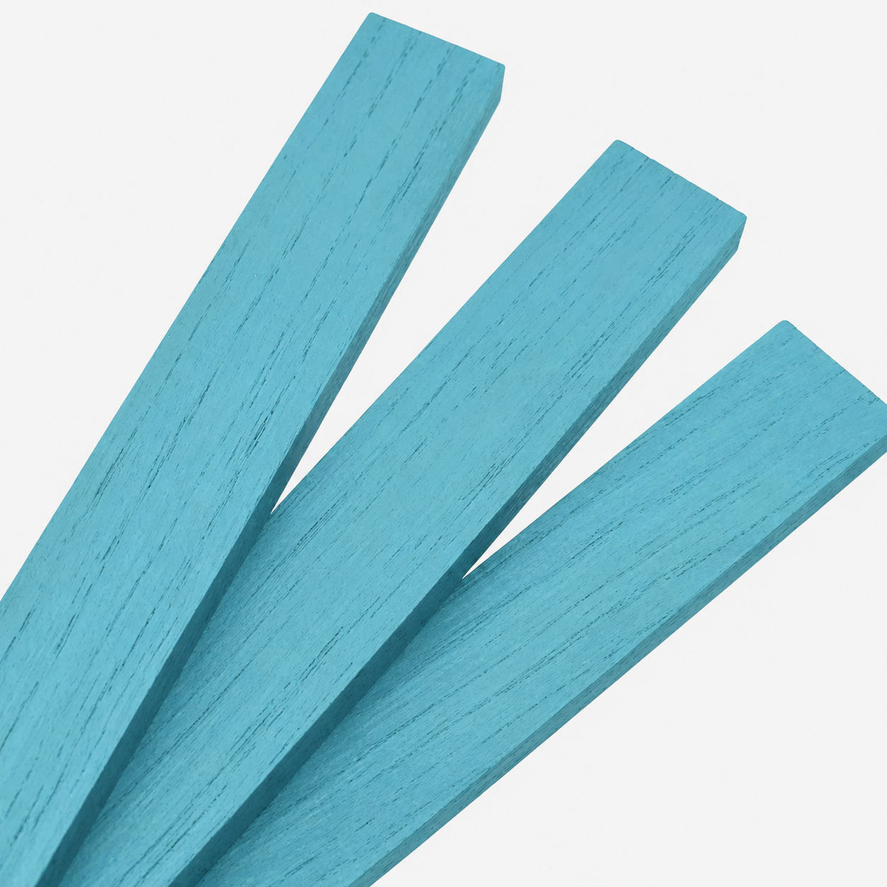 Easy-Sticks 4.0 Eiche Türkis – Holzleisten Nahaufnahme