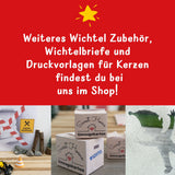 Weiteres Wichtelzubehör bei Easy-Sticks im Shop, z.B. Wichtelbriefe, Wichtelbücher, Briefpapier vom Wichtel, Umzugskarton, Baustelle, Wichtelbaustelle, Wichtelschablone, Schablone, Wichtelmaske, Maske und jede Menge mehr.