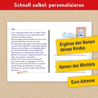 Wichtelpostkarte Ostern Zum Download: Liebevolle Grüße Vom Wichtel Für Kinder 
