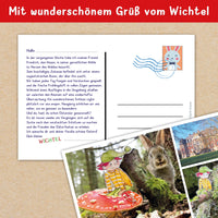Wichtelpostkarte Ostern Zum Download: Liebevolle Grüße Vom Wichtel Für Kinder 