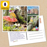 Wichtelpostkarte Ostern Zum Download: Liebevolle Grüße Vom Wichtel Für Kinder 