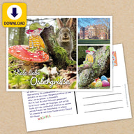 Wichtelpostkarte Ostern Zum Download: Liebevolle Grüße Vom Wichtel Für Kinder 