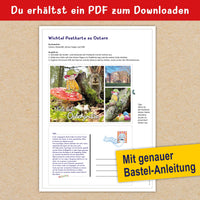 Wichtelpostkarte Ostern Zum Download: Liebevolle Grüße Vom Wichtel Für Kinder 