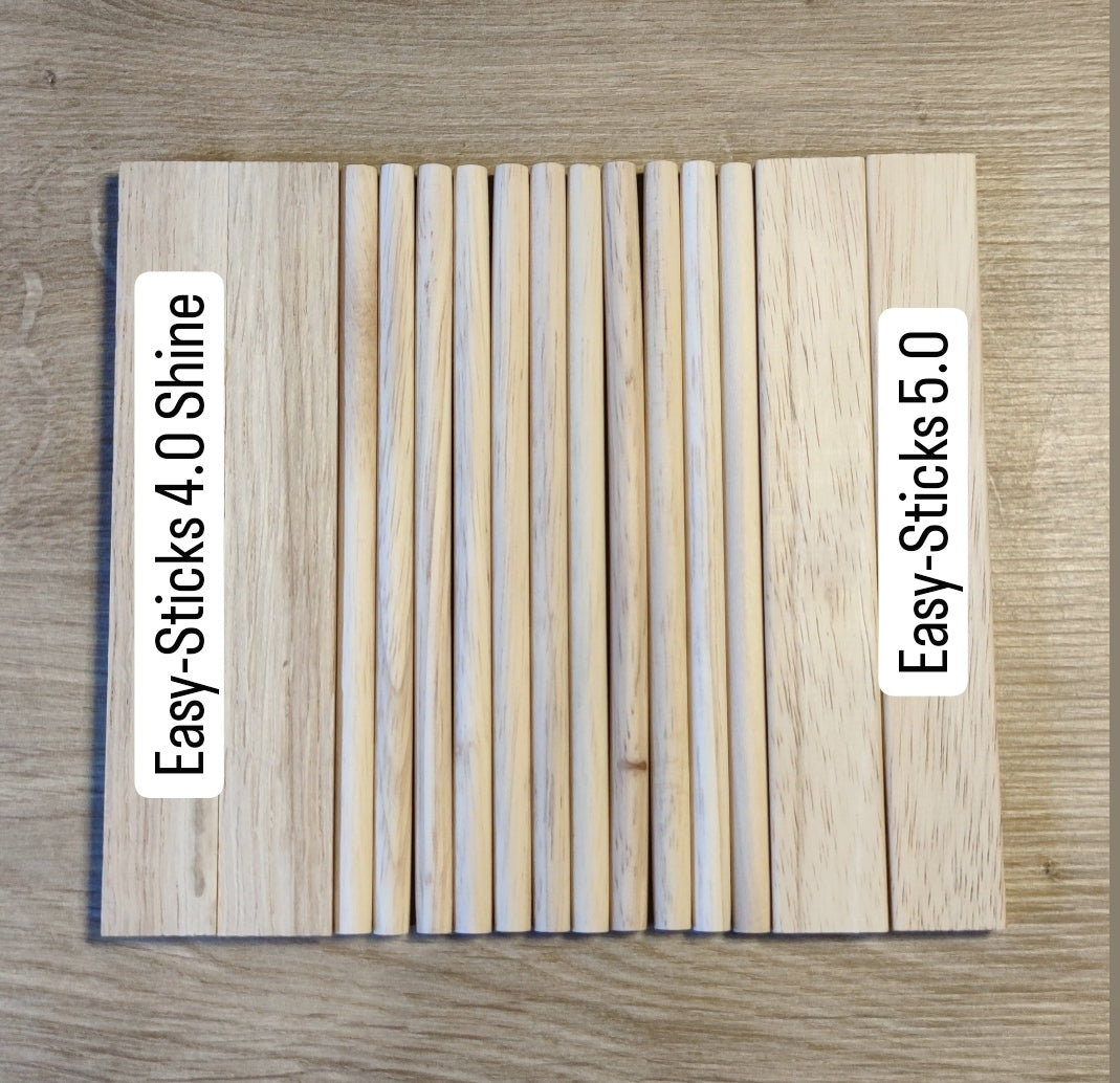 Easy-Sticks 5.0 Rund - 32 cm - 40 Stück rundholz runde stäbchen