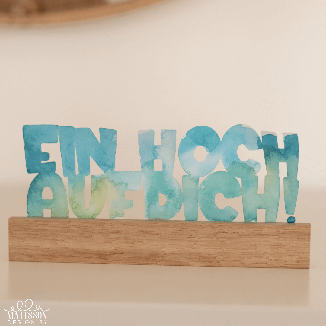 Plotterdatei Ein Hoch Auf Dich – Kreative Download Datei Für Personalisierte Geschenke