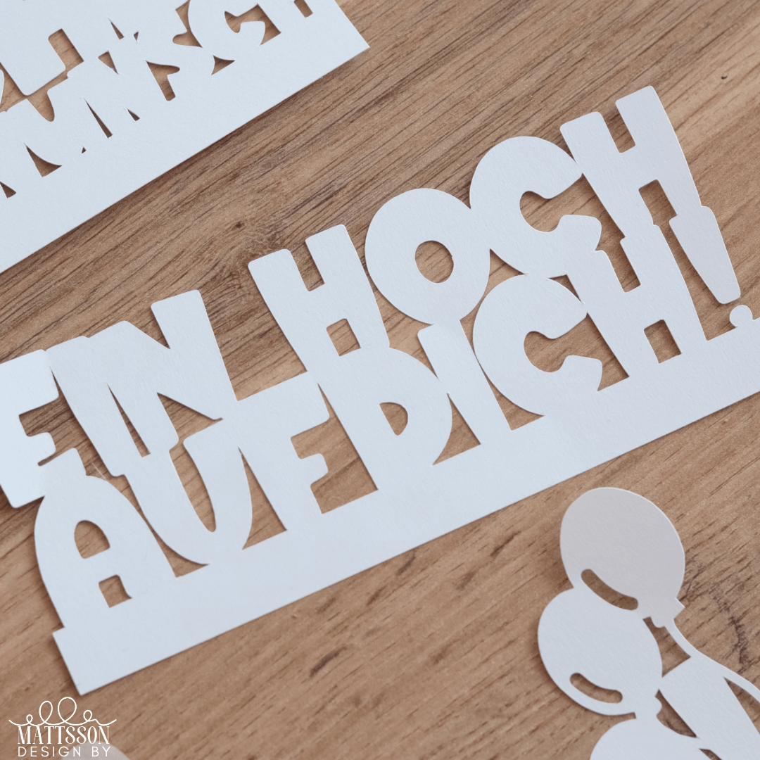Plotterdatei Ein Hoch Auf Dich – Kreative Download Datei Für Personalisierte Geschenke