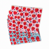 Erdbeeren Transparentpapier A4 – 6 Bögen für Laternen, Lichtboxen & Silikonformen