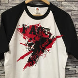 Kreatives T-Shirt mit dem Slogan 'Face your fear' in auffälligem Design, ideal für DIY-Projekte. Entworfen von Easy-Sticks.