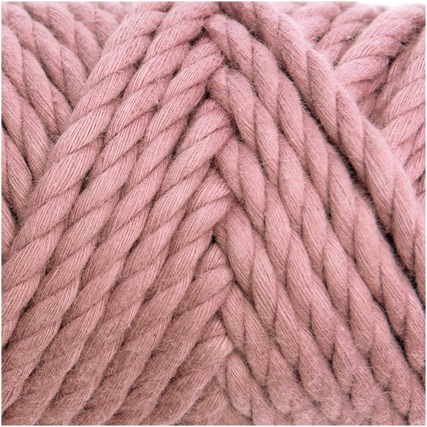 Makramee Garn Flieder, 130g 25m Kreatives Baumwollkordel, 5mm Dick, Ideal Für Anfänger