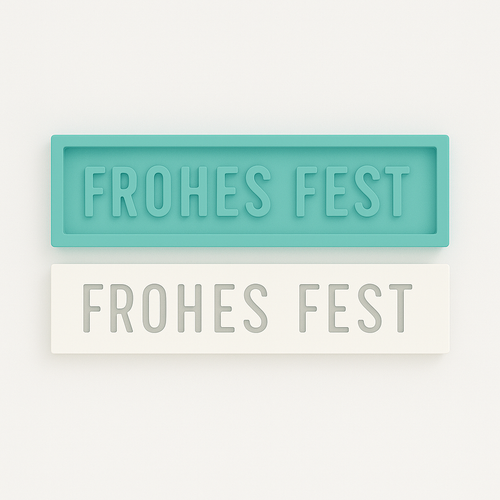 Frohes Fest Forma aus Silkion zum gießen mit keraflott