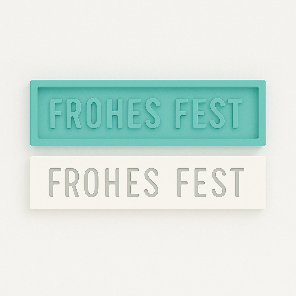 Frohes Fest Forma aus Silkion zum gießen mit keraflott