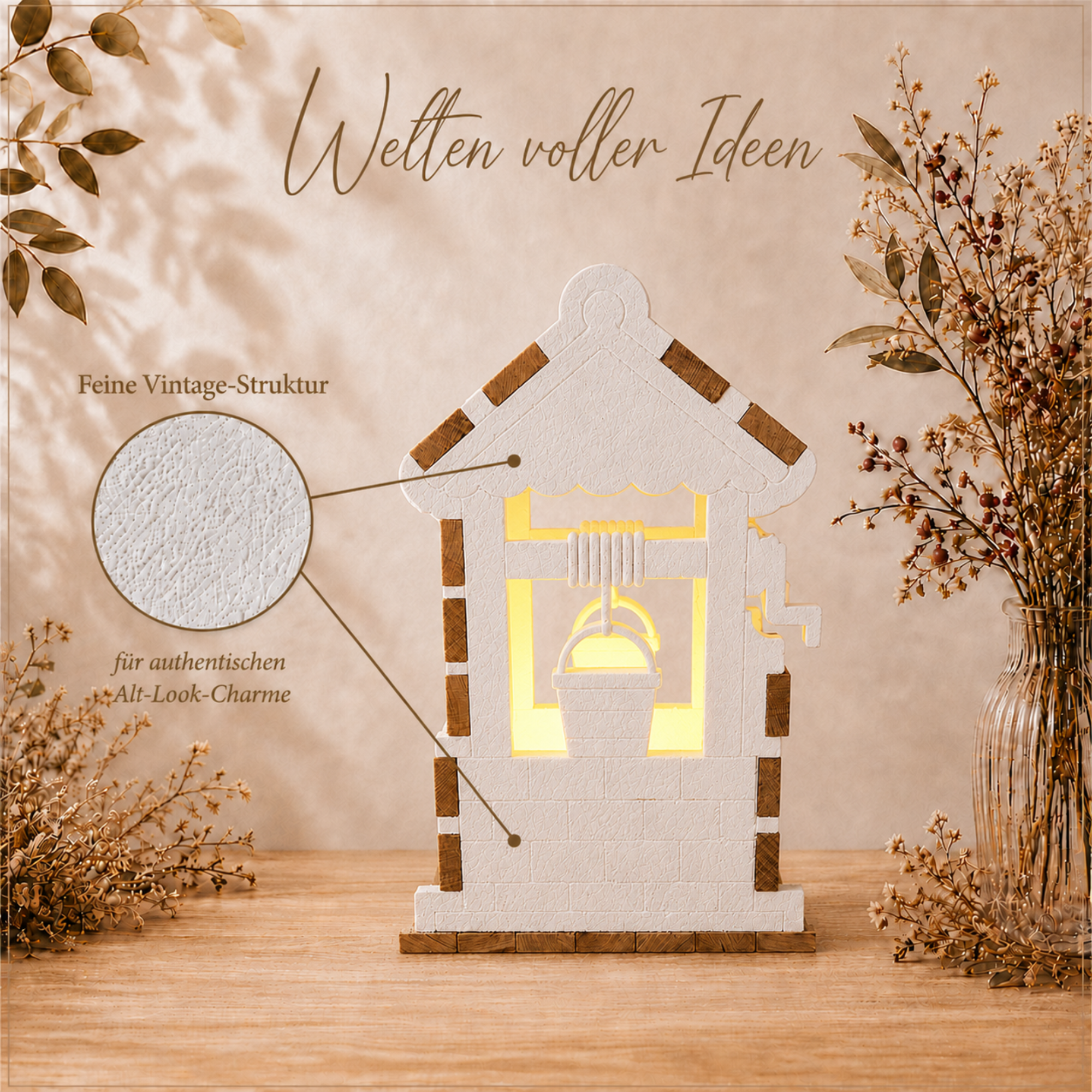 Silikonform Brunnen – 3D Brunnen basteln mit Easy-Sticks Minis