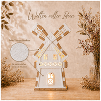 Silikonform Windmühle – DIY Gießform für kreative Deko