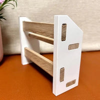 Easy-Sticks Silikonform - 2er Regal, minimalistisches Design mit zwei horizontalen Holzregalen, ideal für kreative Projekte und Dekoration.