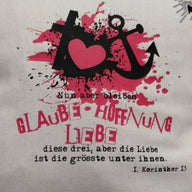 Glaube Hoffnung Liebe Plotterdatei Kreuz Herz Anker
