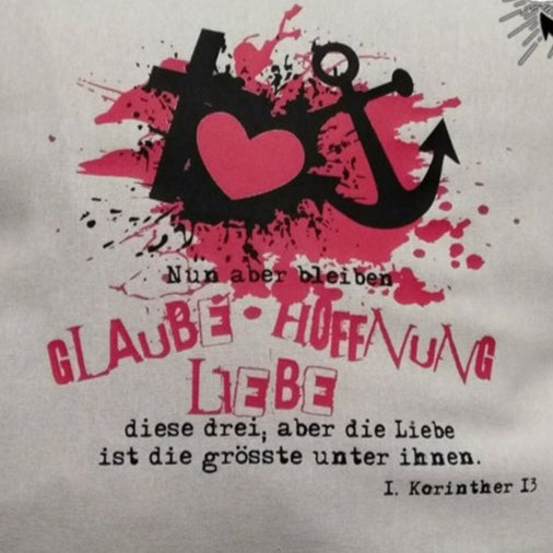 Glaube Hoffnung Liebe Plotterdatei Kreuz Herz Anker