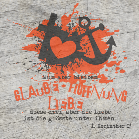 Glaube Hoffnung Liebe Plotterdatei Kreuz Herz Anker