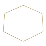 Metallsechseck in verschiedenen Farben von easy-sticks, 20cm oder 30cm Durchmesser, ideal für kreative Dekoideen.