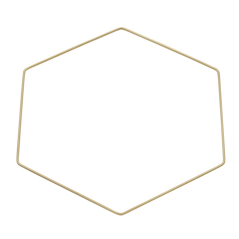 Metallsechseck in verschiedenen Farben von easy-sticks, 20cm oder 30cm Durchmesser, ideal für kreative Dekoideen.