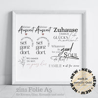 kerzen dekoration folie Auszeit zuhause 