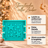 Silikonform – Haus-Seiten-Einleger für Seite mit Sternen