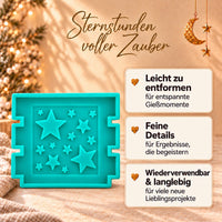 Silikonform – Haus-Seiten-Einleger für Seite mit Sternen