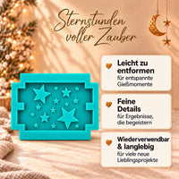 Silikonform – Haus-Dach-Einleger mit Sternen